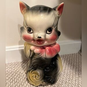 Vintage 1950s Cat Cookie Jar